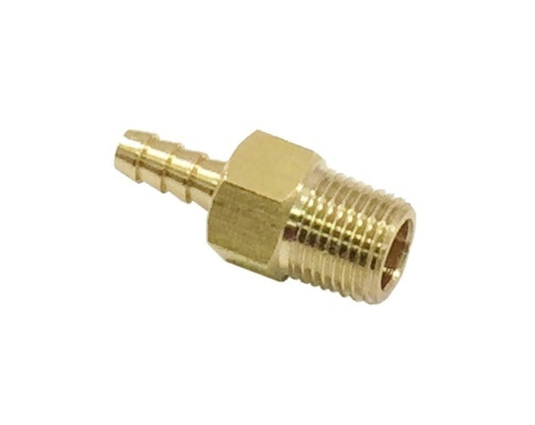 Torque Solution Brass 1/8 in NPT Fitting: Universal Straight Barb - Bull Strap