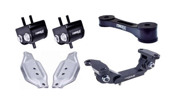 Torque Solution Engine / Trans / Pitch Mount Kit w/ Mount Plates: Subaru WRX 02-14 / STI 04+ - Bull Strap