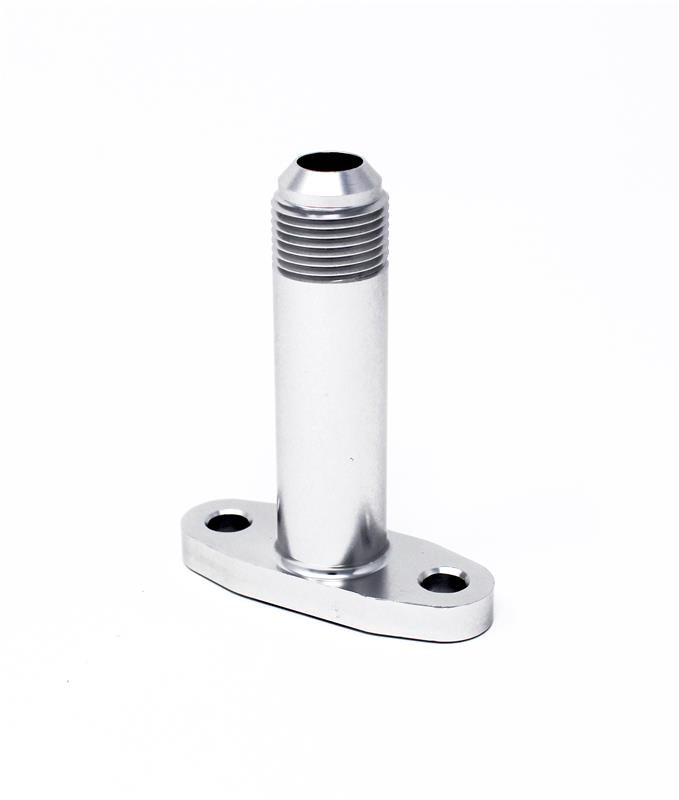 Torque Solution Extended Port Matched Oil Drain Flange: -10AN for T3/T4 PTE / Turbonetics - Bull Strap