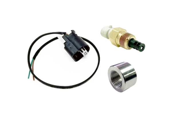 Torque Solution Fast Response SD IAT Sensor Kit GM Style IAT Sensor w/ Pigtail & Stainless Weld Bung - Bull Strap