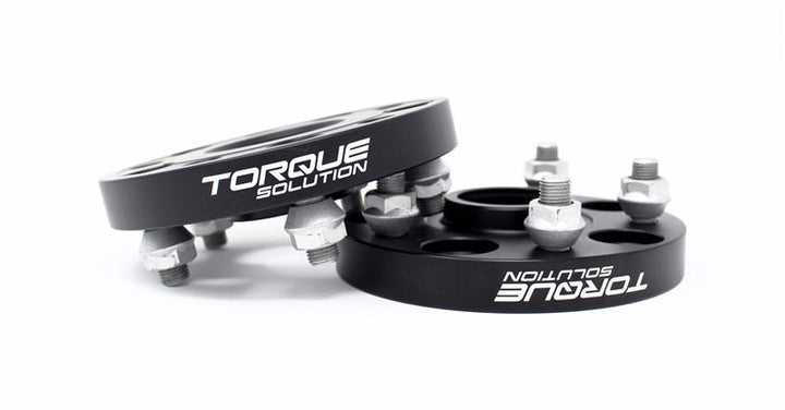 Torque Solution Forged Aluminum Wheel Spacer Subaru 56mm Hub 5x100 - 25mm - Bull Strap