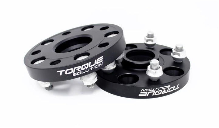 Torque Solution Forged Aluminum Wheel Spacer Subaru 56mm Hub 5x114.3 - 25mm - Bull Strap