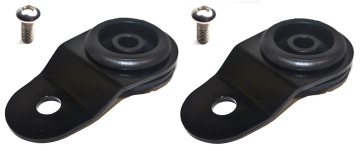 Torque Solution Radiator Mount Combo with Inserts (Black) : Mitsubishi Evolution 7/8/9 - Bull Strap
