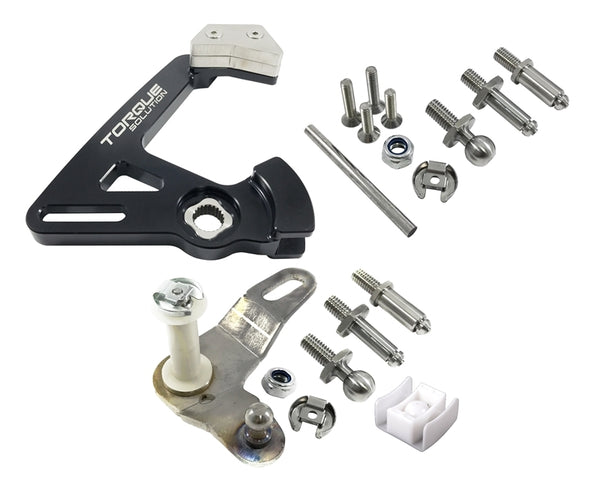 Torque Solution Short Shifter: Volkswagen MK5/MK6/MK7 / Audi MK2/MK3 (6 Speed) w/ Stainless Lever - Bull Strap
