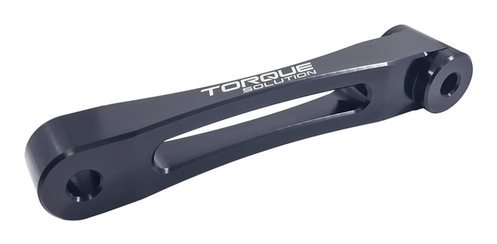 Torque Solution Solid Billet Pitch Stop Tranny Mount: Subaru - Black - Bull Strap