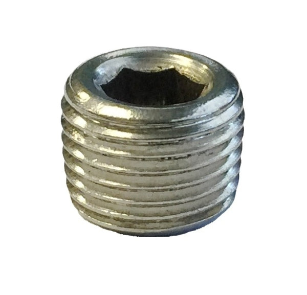 Torque Solution Stainless Steel 1/8 in NPT Plug: Universal Single Plug - Bull Strap