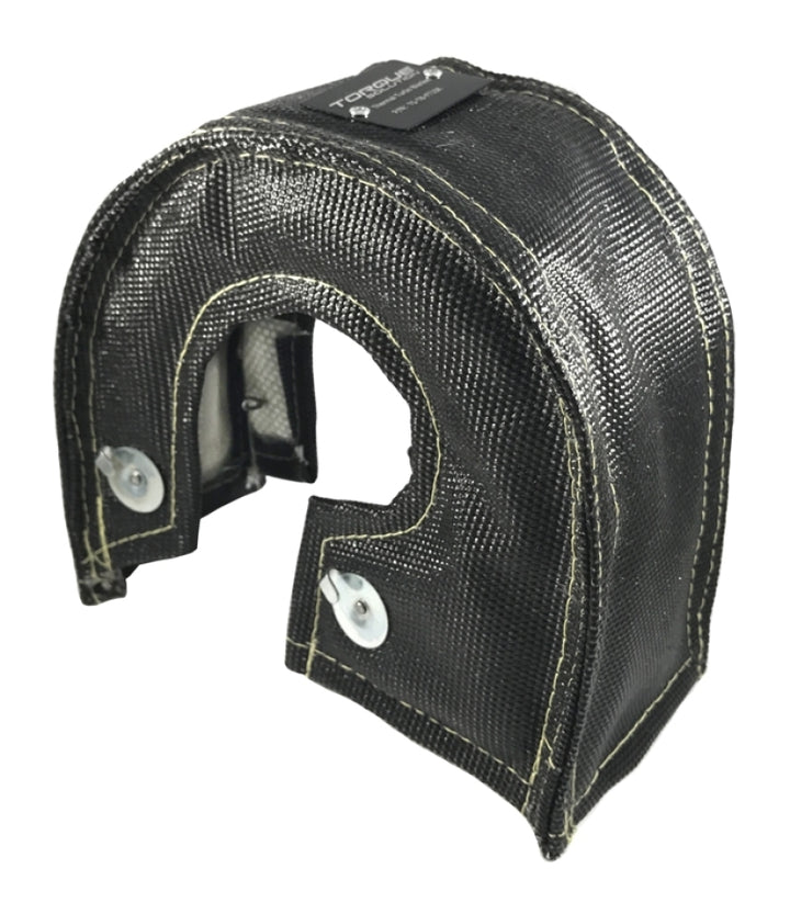 Torque Solution Thermal Turbo Blanket (Black) Fits T3/T3/T4/T25/T28/GT25/GT28/GT30/GT32/GT35/GT37 - Bull Strap