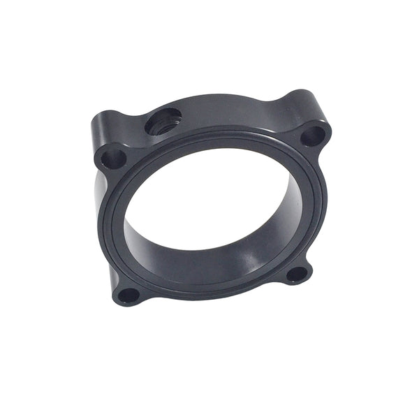 Torque Solution Throttle Body Spacer (Black): Audi / Volkswagen 2.0T FSI SI - Bull Strap