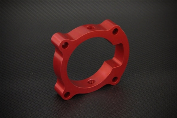 Torque Solution Throttle Body Spacer (Red): Hyundai Genesis Coupe 2.0T 10-12 - Bull Strap