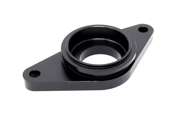 Torque Solution Tial Black Blow Off Valve Adapter: 02-07 Subaru WRX / 04-18 STI - Bull Strap