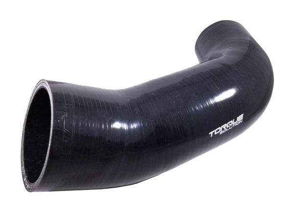 Torque Solution Turbo Inlet Hose Black: 2015+ VW Golf/GTI/Golf R (MK7) / 2015+ Audi A3/S3 - Bull Strap