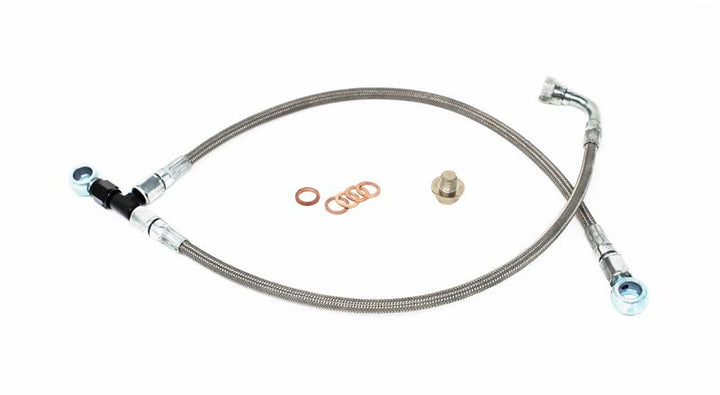 Torque Solution Turbo Oil Feed Line Kit - Subaru EJ w/ Garrett GT Series - Bull Strap