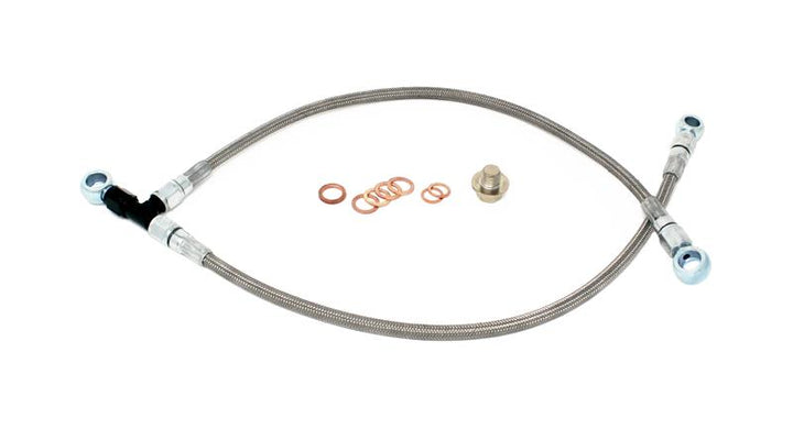 Torque Solution Turbo Oil Feed Line Kit - Subaru EJ w/ Garrett GT Series - Bull Strap