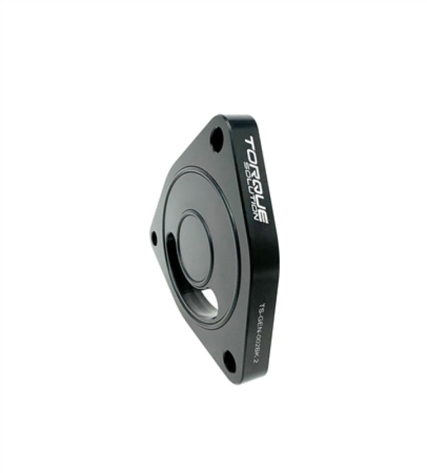 Torque Solution V2 Blow Off BOV Sound Plate (Black): Multiple Applications - Bull Strap