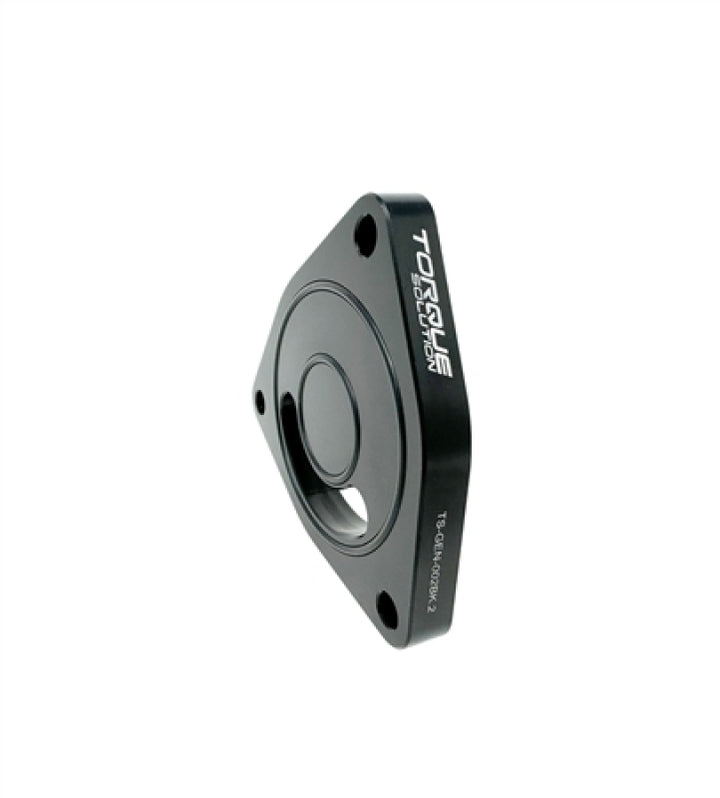 Torque Solution V2 Blow Off BOV Sound Plate (Black): Multiple Applications - Bull Strap