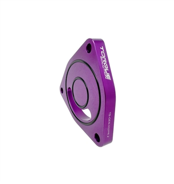 Torque Solution V2 Blow Off BOV Sound Plate (Purple): Multiple Applications - Bull Strap
