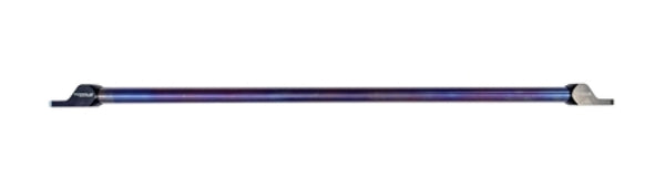 Torque Solutions 23+Toyota Corolla GR Rear Shock Tower Brace-Titanium Burnt Purple / Blue - Bull Strap
