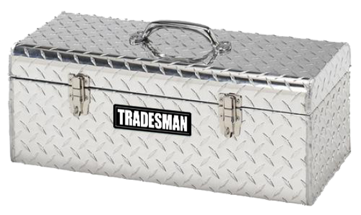 Tradesman Aluminum Handheld Tool Box (24in.) - Brite - Bull Strap