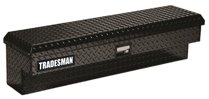 Tradesman Aluminum Side Bin Truck Tool Box (48in.) - Black - Bull Strap