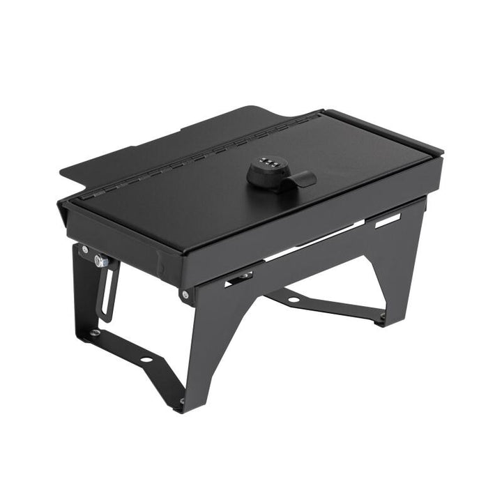 Tuffy Console Safe W/ Combo Lock For Chevrolet Silverado W/ Wireless Charging Pad Console - Bull Strap