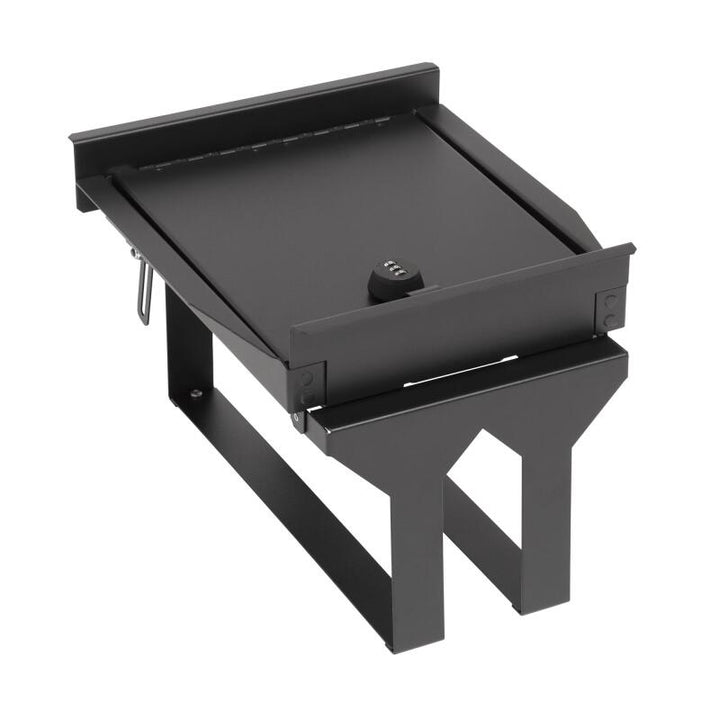 Tuffy Console Safe W/ Combo Lock For Ford Fseries Flow Thru Console - Bull Strap