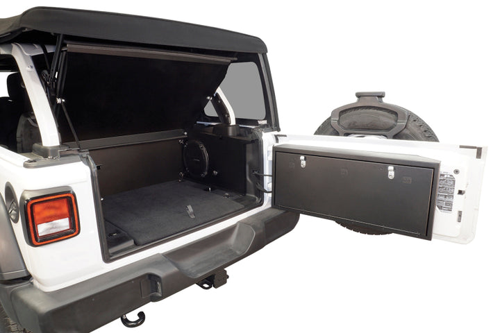 Tuffy Deluxe Enclosure For Jeep Wrangler W/ Subwoofer - Bull Strap
