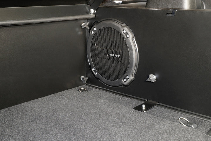 Tuffy Deluxe Enclosure For Jeep Wrangler W/ Subwoofer - Bull Strap