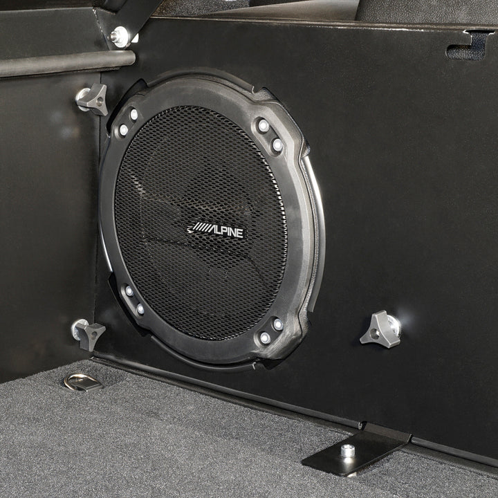 Tuffy Deluxe Enclosure For Jeep Wrangler W/ Subwoofer - Bull Strap