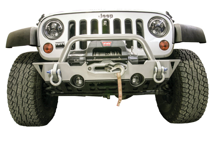 Tuffy Flipup License Plate Holder- Winch W/Hawse- Blk - Bull Strap