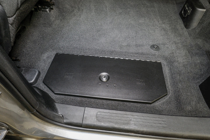 Tuffy Infloor Lid W/ Keyed Lock For Ram Trucks Crew Cab - Bull Strap