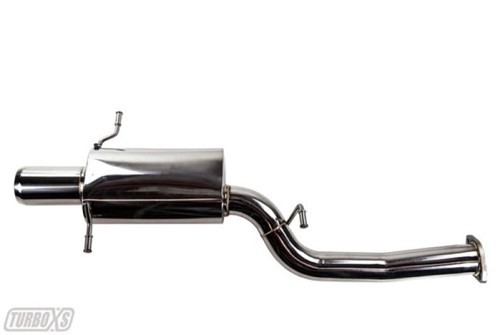 Turbo XS 02-07 WRX-STi Rear Muffler Assembly - Bull Strap