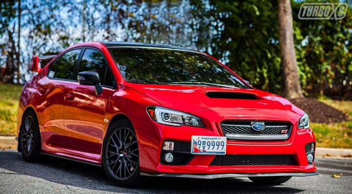 Turbo XS 15-17 Subaru WRX/STI License Plate Relocation Kit - Bull Strap