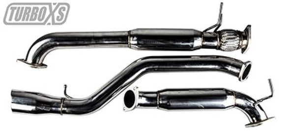 Turbo XS Mazdaspeed3 Cat Back Exhaust - Bull Strap
