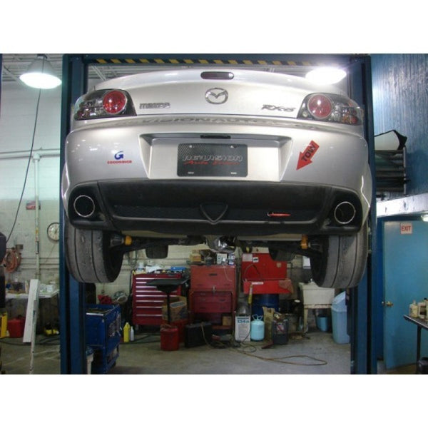 Turbo XS RX8 Catback Exhaust (Gen 2 Requires Longer Hangers) - Bull Strap