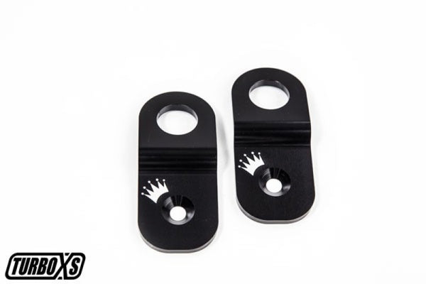 Turbo XS Subaru 02-07 WRX / 04-07 STi Radiator Stay No Hood Prop - Black - Bull Strap