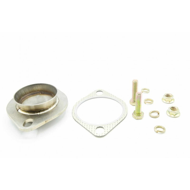 Turbo XS Subaru WRX/STi 3in Downpipe to OEM Cat-Back Adapter w/Standard Exhaust Gasket - Bull Strap