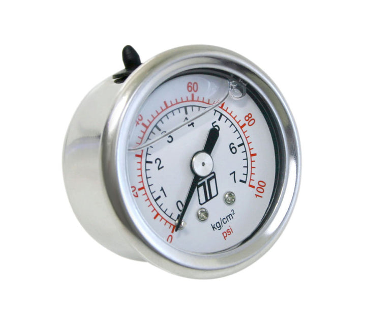 Turbosmart FPR Gauge 0-100psi Liquid Fill - Bull Strap