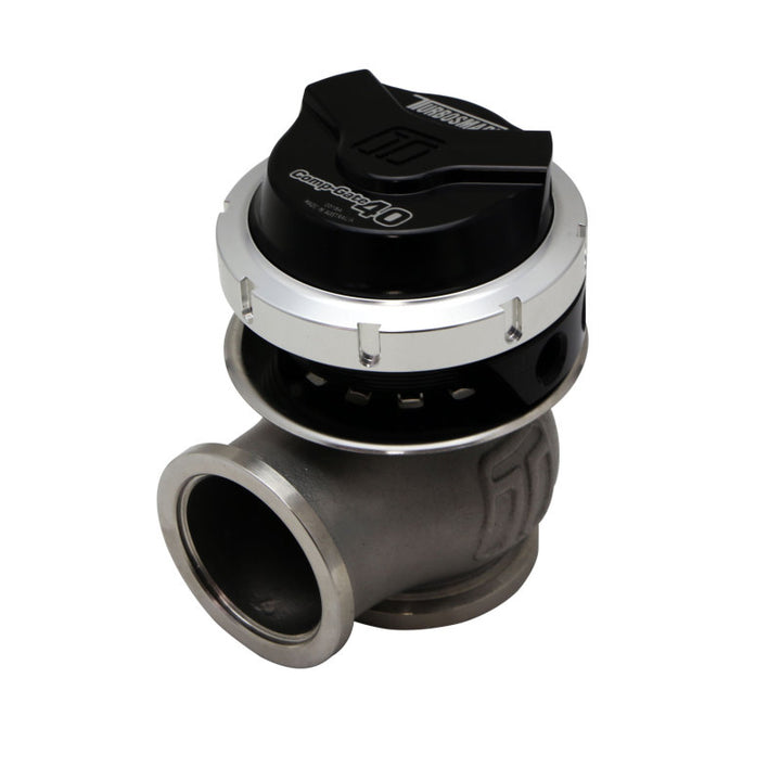 Turbosmart Gen V WG40 CompGate40 14 PSI External Wastegate - Black - Bull Strap
