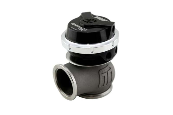Turbosmart GenV HyperGate45 7psi External Wastegate - Black - Bull Strap