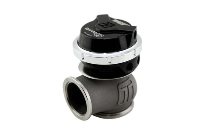 Turbosmart GenV HyperGate45 7psi External Wastegate - Black - Bull Strap