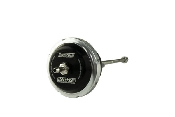 Turbosmart IWG75 Universal M6 140mm Rod 10 PSI Black Internal Wastegate Actuator - Bull Strap