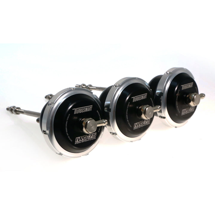 Turbosmart Universal IWG75 Borg Warner B1 120mm Rod Black 14PSI Internal Wastegate - Bull Strap