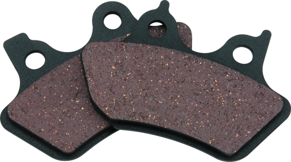 Twin Power 00-07 Tour Softail Dyna XL Organic Brake Pads Replaces H-D#44082-00 C D F and R Various - Bull Strap