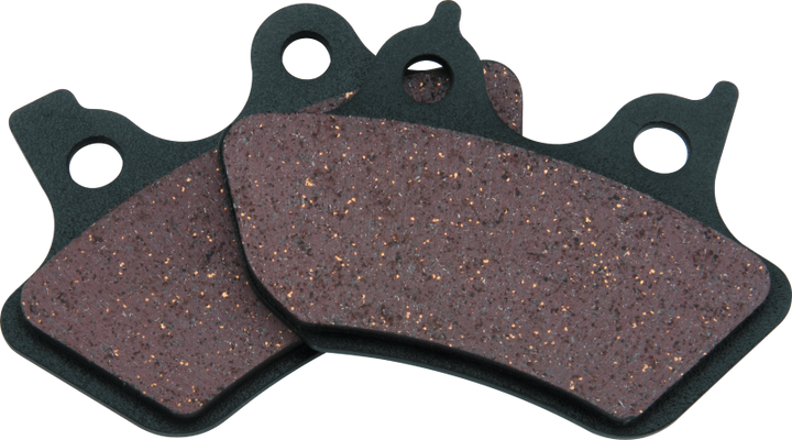 Twin Power 00-07 Tour Softail Dyna XL Organic Brake Pads Replaces H-D#44082-00 C D F and R Various - Bull Strap