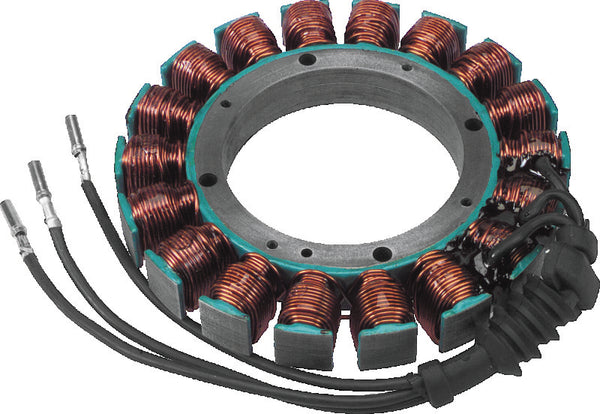 Twin Power 01-06 FXST FLST Stator Replaces H-D 30017-01B 38 Amp - Bull Strap