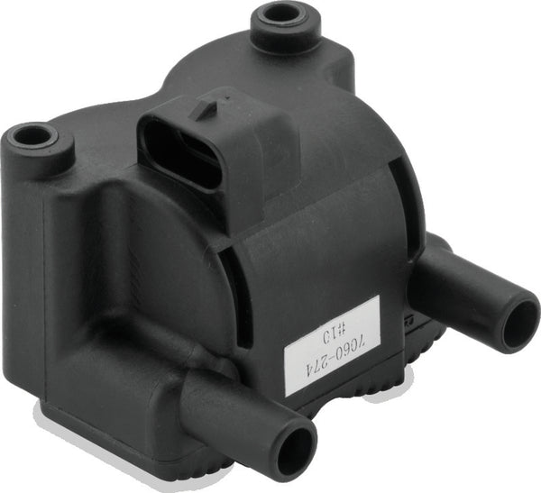 Twin Power 02-07 FLH FLT with EFI Ignition Coil Black Replaces H-D 31743-01 Single Fire .5 Ohm - Bull Strap