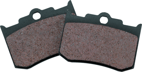 Twin Power 02-08 Indian Organic Brake Pads Front and Rear - Bull Strap