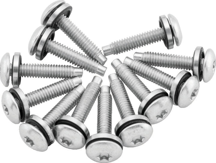 Twin Power 04-17 Dyna Models Fuel Pump Plate Screw Kit Replaces H-D 1331 - Bull Strap