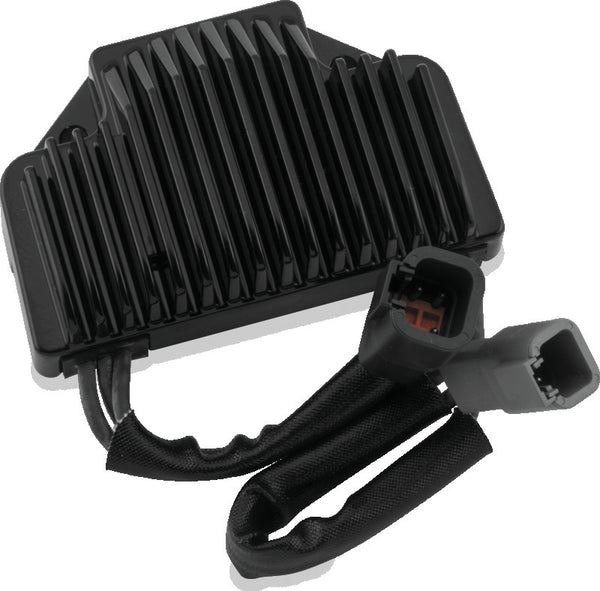 Twin Power 06-07 FXD Voltage Regulator Black Replaces H-D 74361-06 38 Amp - Bull Strap