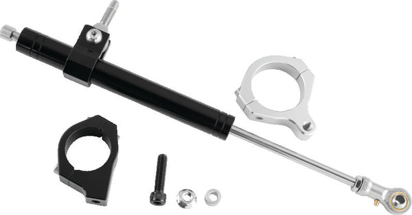 Twin Power 06-17 FXD Black Steering Damper Kit - Bull Strap